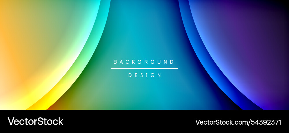 Bright rainbow style color gradient with curve Vector Image