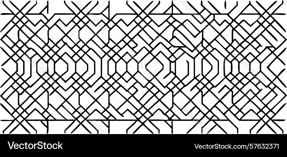 Complex geometric intersecting lines pattern vector image