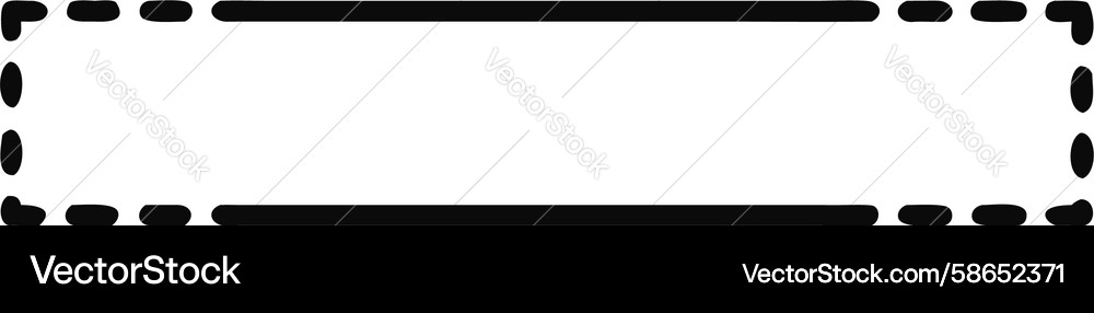 Dashed Border Frame Vector Image