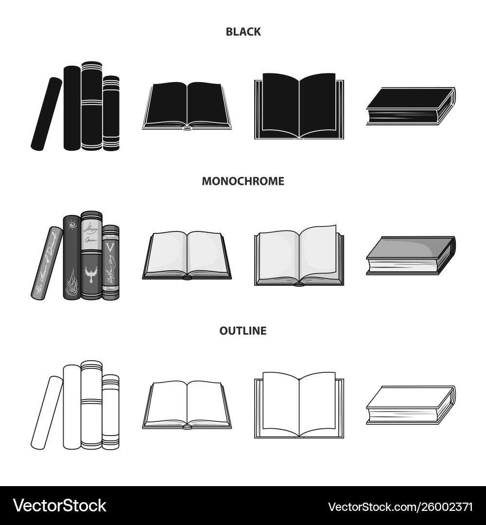 Design library and textbook sign Vector Image
