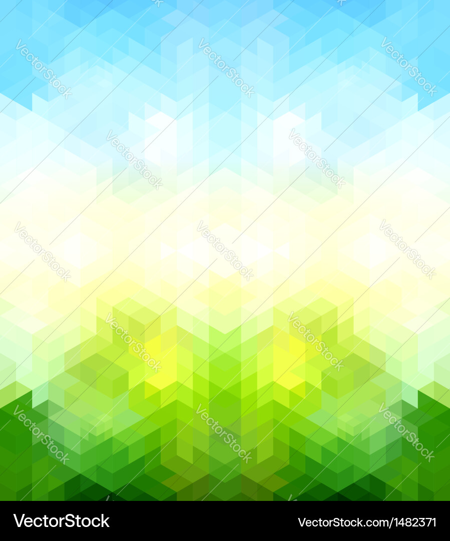 Geometric Retro Triangle Background vector image