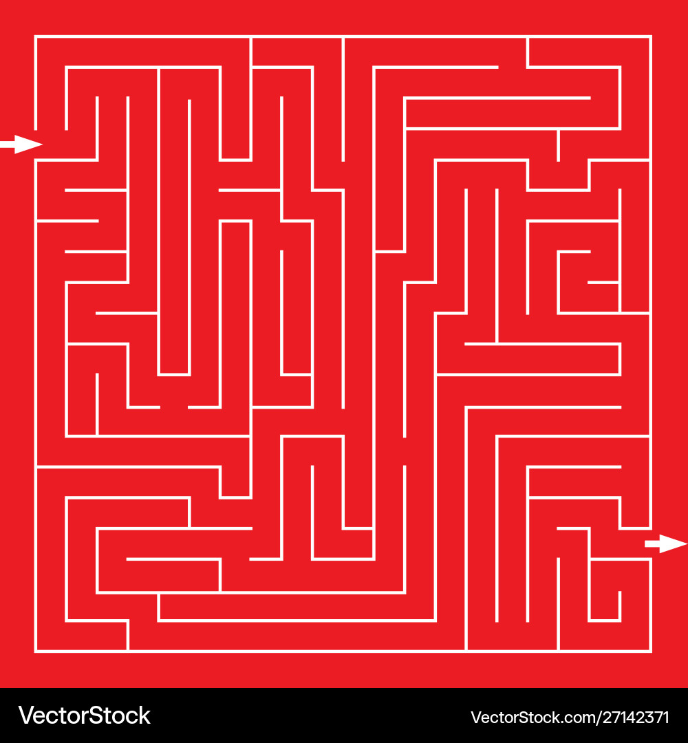 Labyrinth maze Royalty Free Vector Image - VectorStock