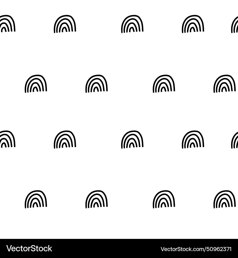 Minimalist rainbow arcs pattern Minimalist rainbow arcs pattern vector image