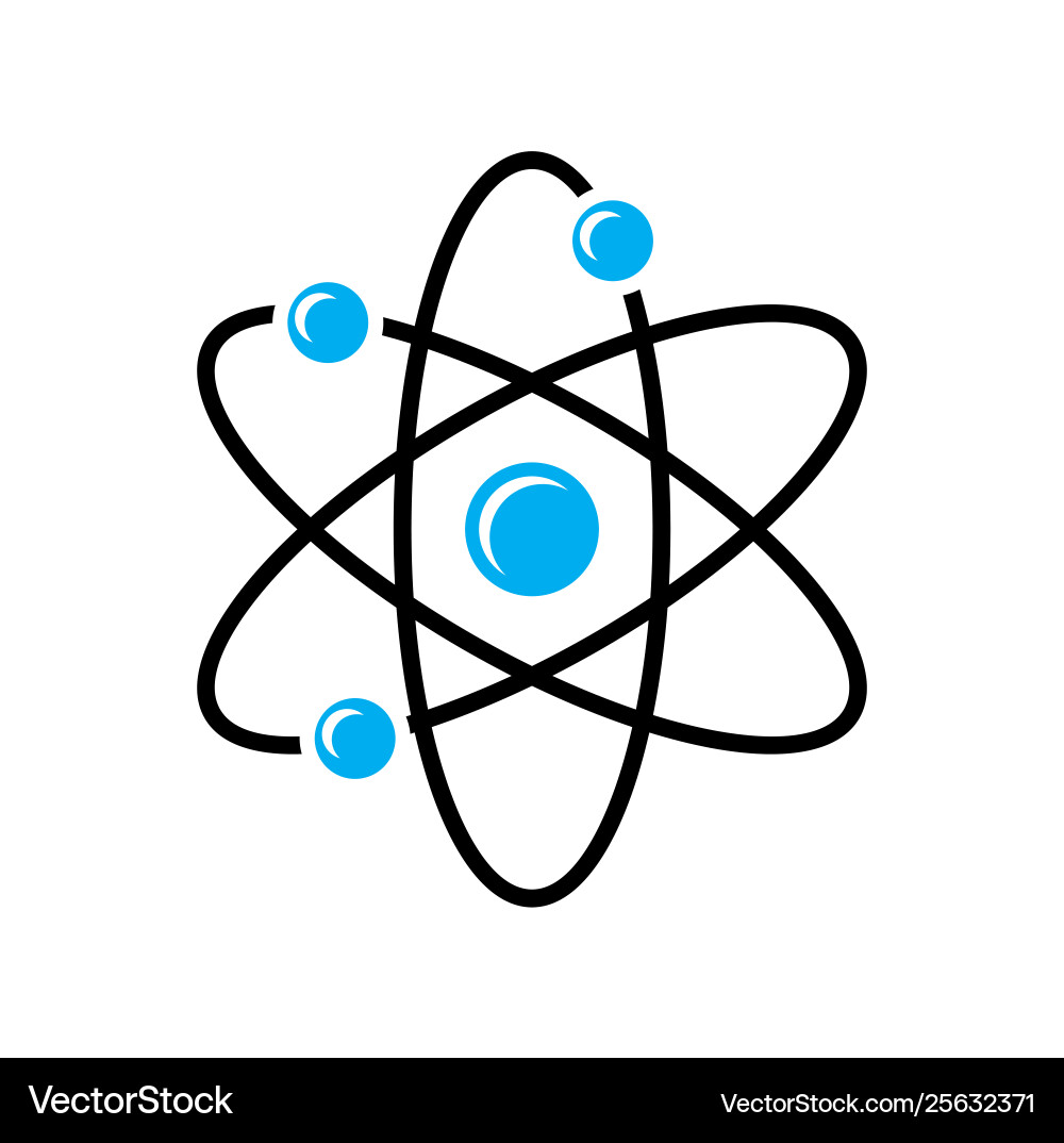 Molecule icon on background for graphic and web Molecule icon on background for graphic and web vector image
