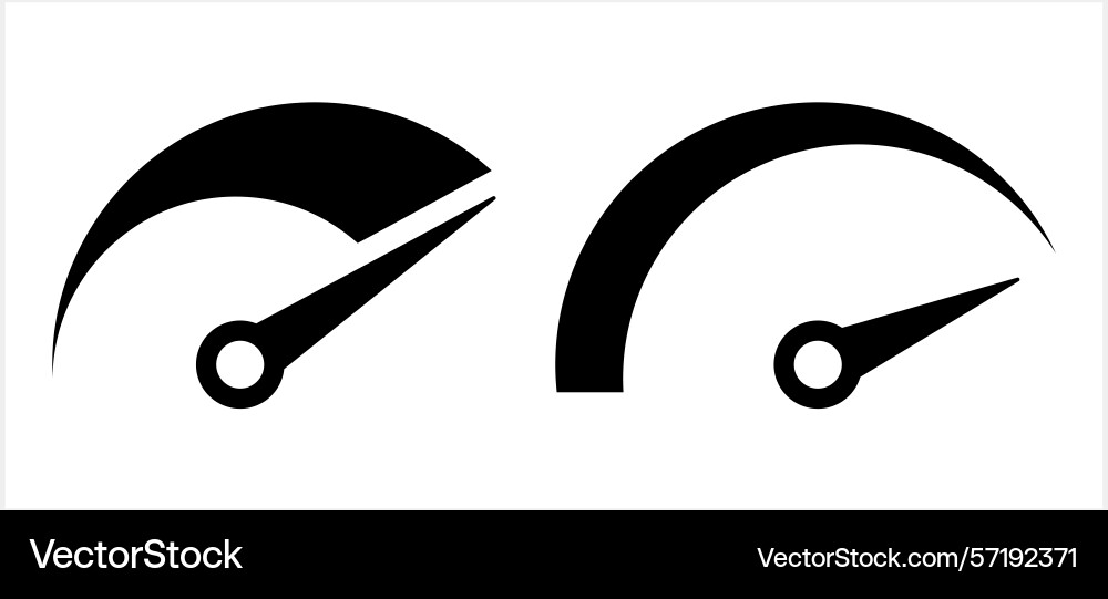 Speedometer speed icon isolated dial Vector Image