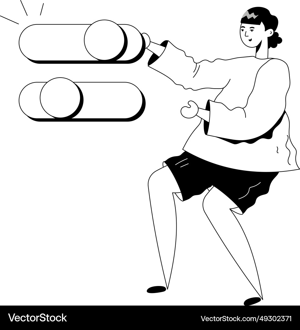 Toggle buttons Vector Image