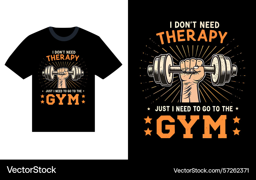 Weightlifting t-shirt design Vector Image