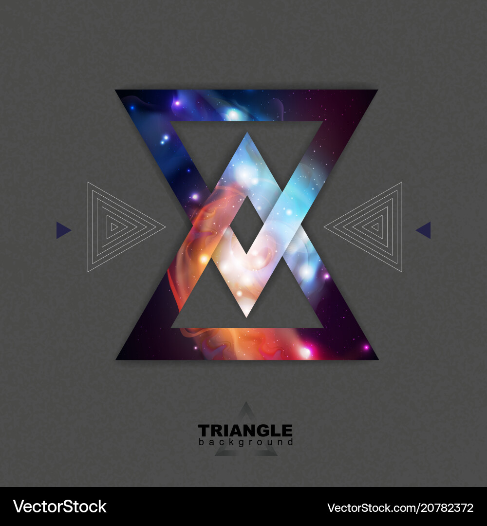 Abstract hipster polygonal triangle background Vector Image