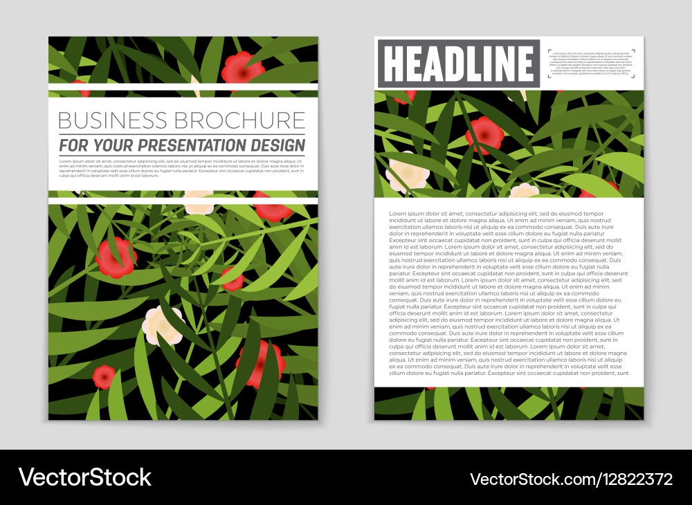 Abstract layout background set for art Vector Image
