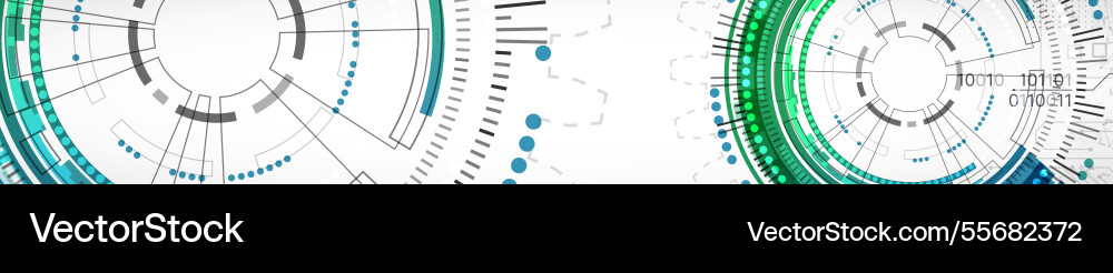Abstraction on the theme of tech circles Abstraction on the theme of tech circles vector image