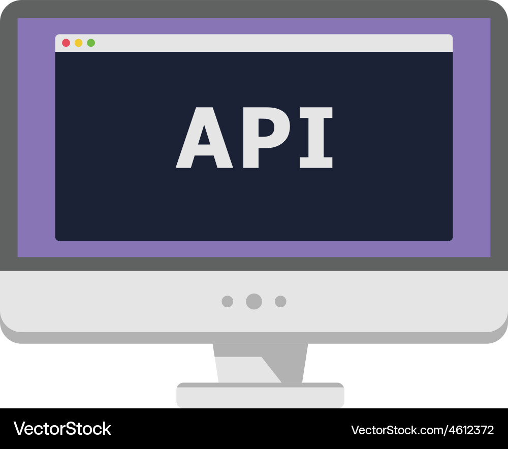 API Display Window vector image