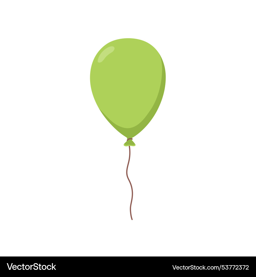 Balloon flying up with string floating in air Balloon flying up with string floating in air vector image