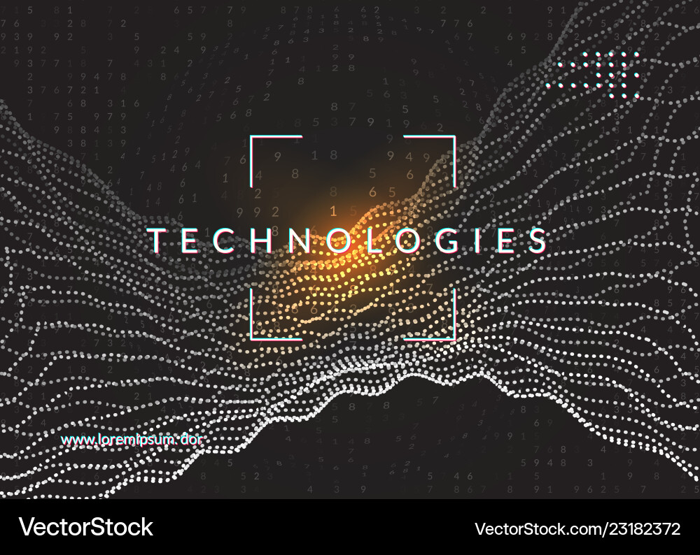 Big data background technology for visualization Big data background technology for visualization vector image