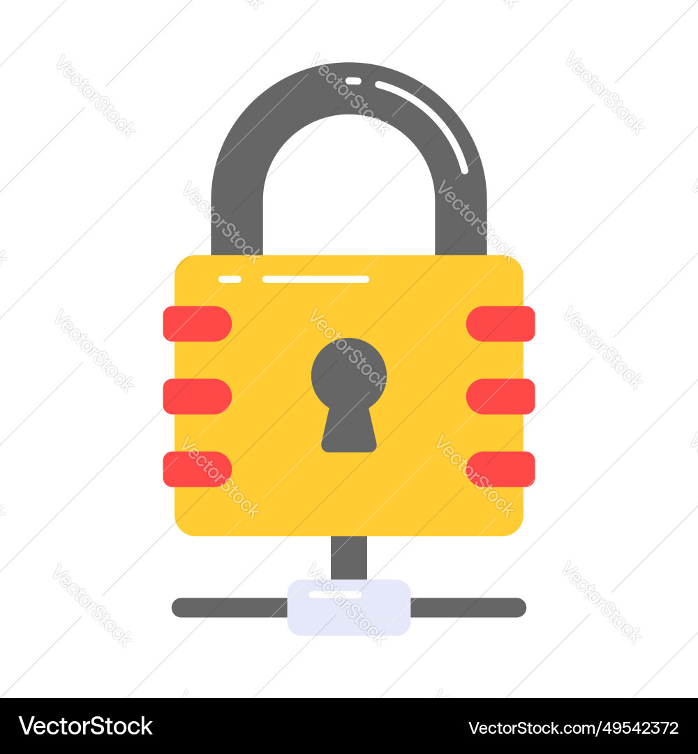 Check this beautiful of secure network easy vector image