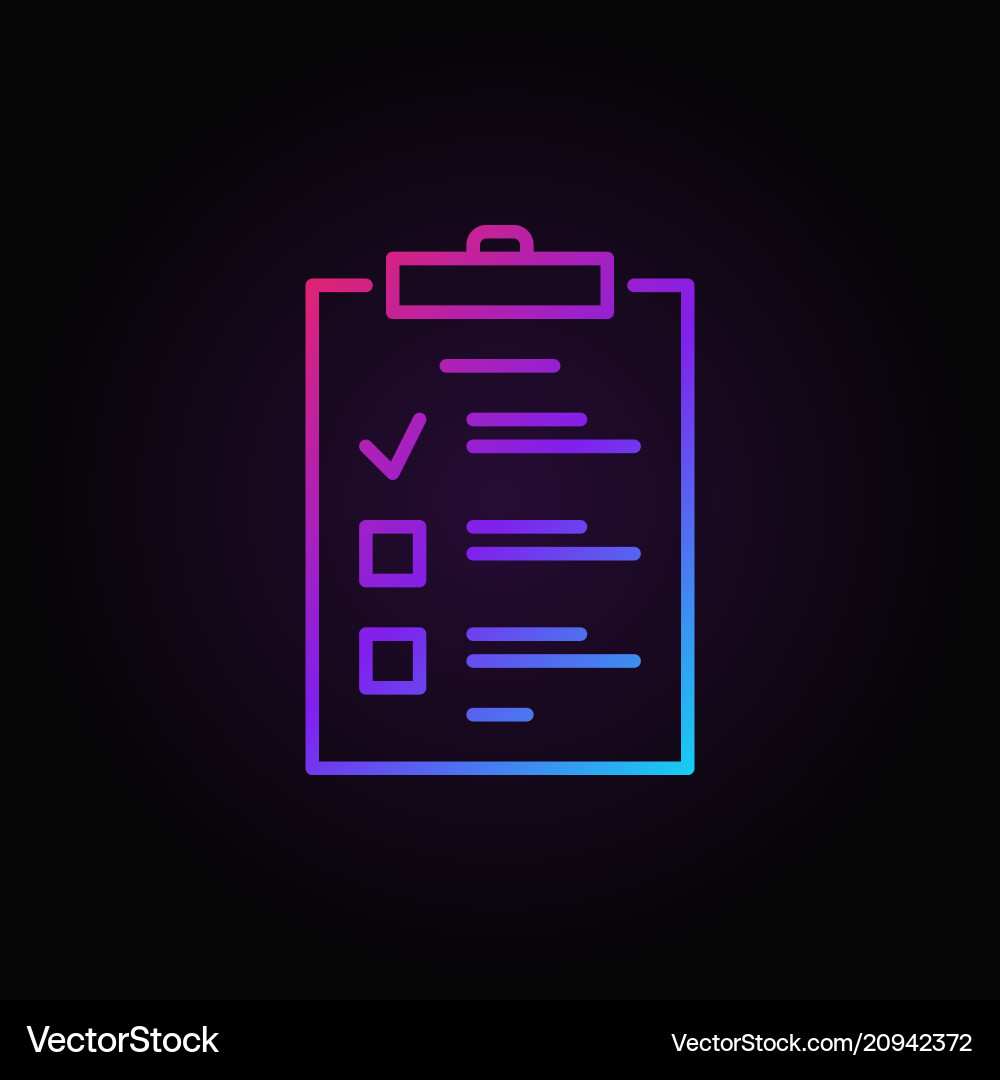 Checklist Icon - To Do List vector image