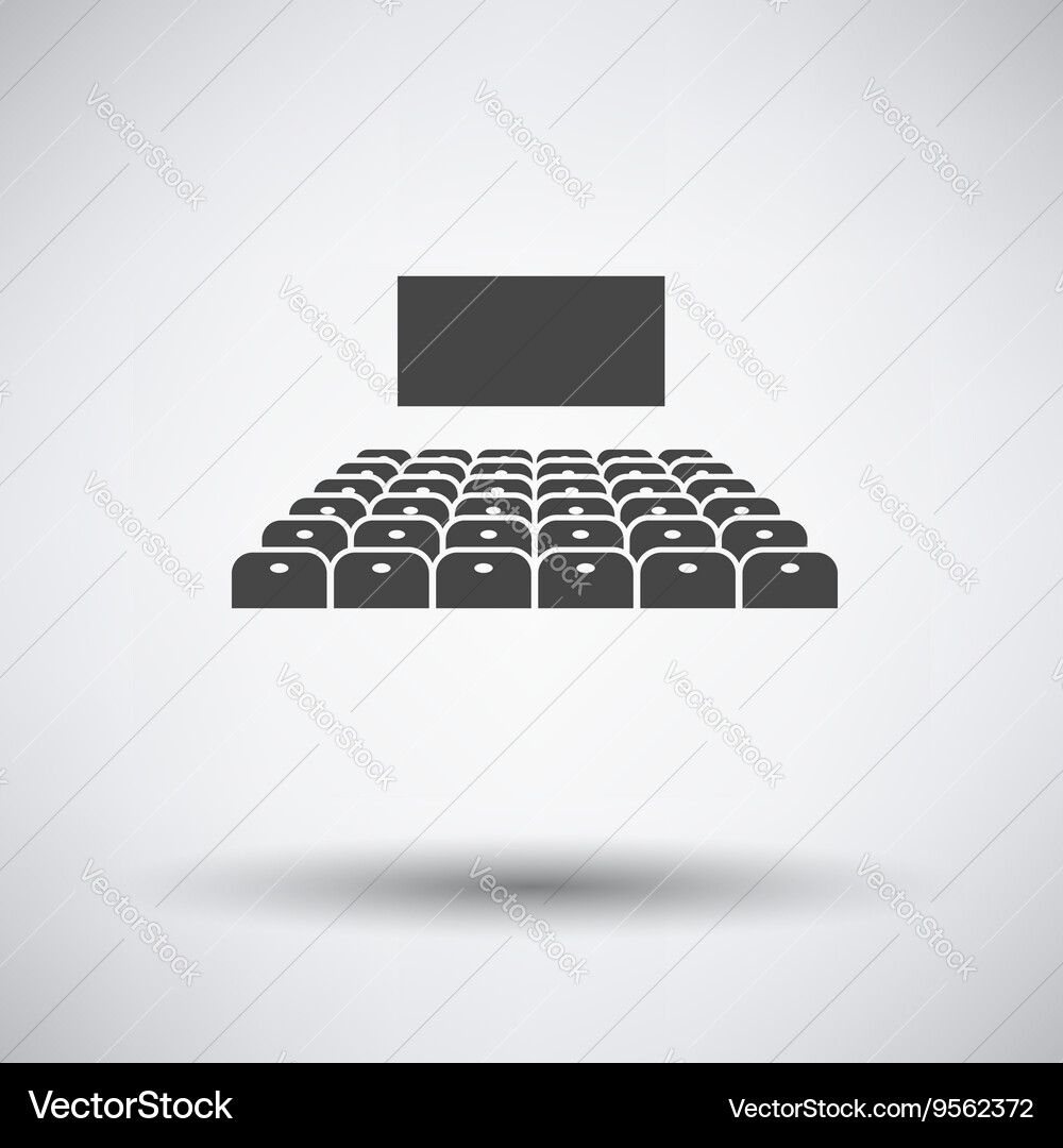 Cinema auditorium icon Royalty Free Vector Image