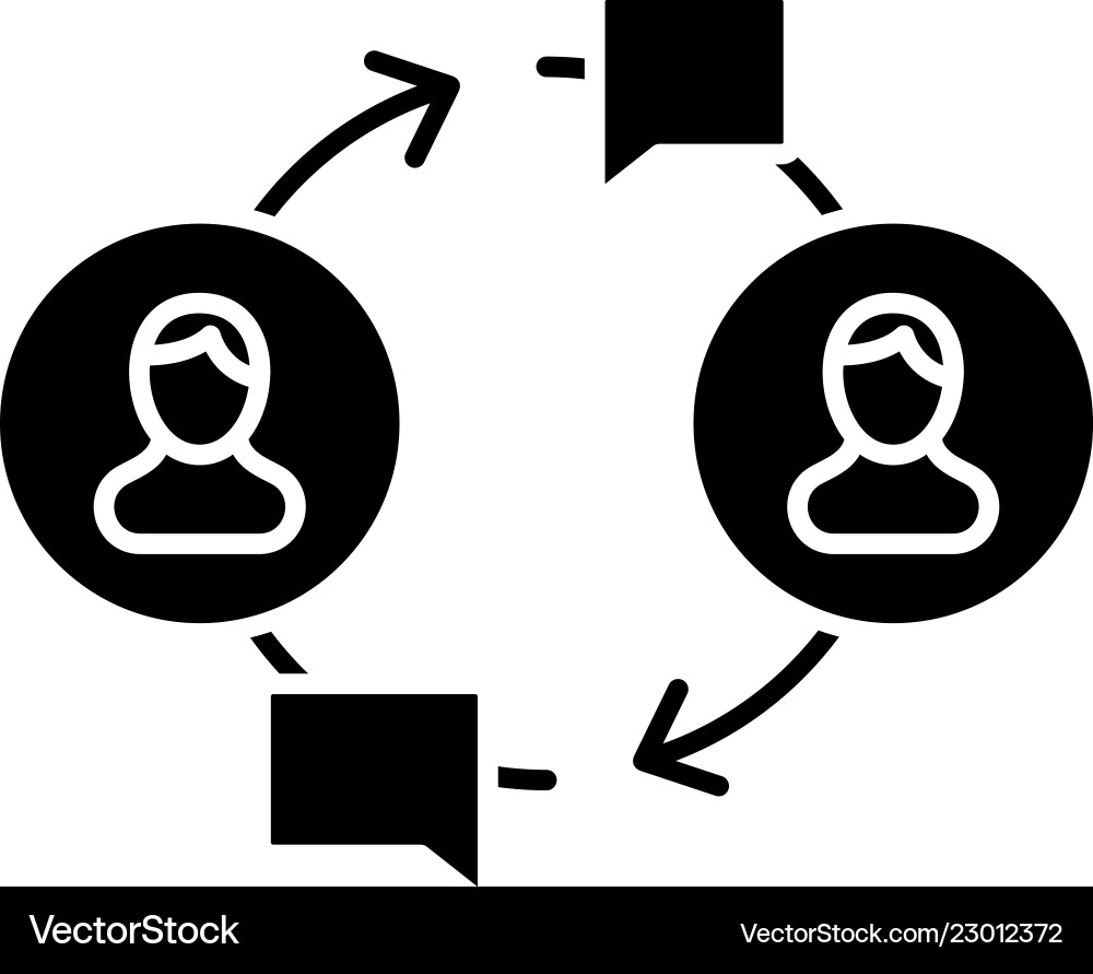 Community Connection Icon Set vector image