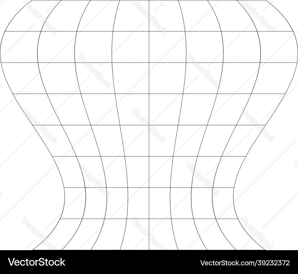 Distorted abstract geometric shape elements Vector Image