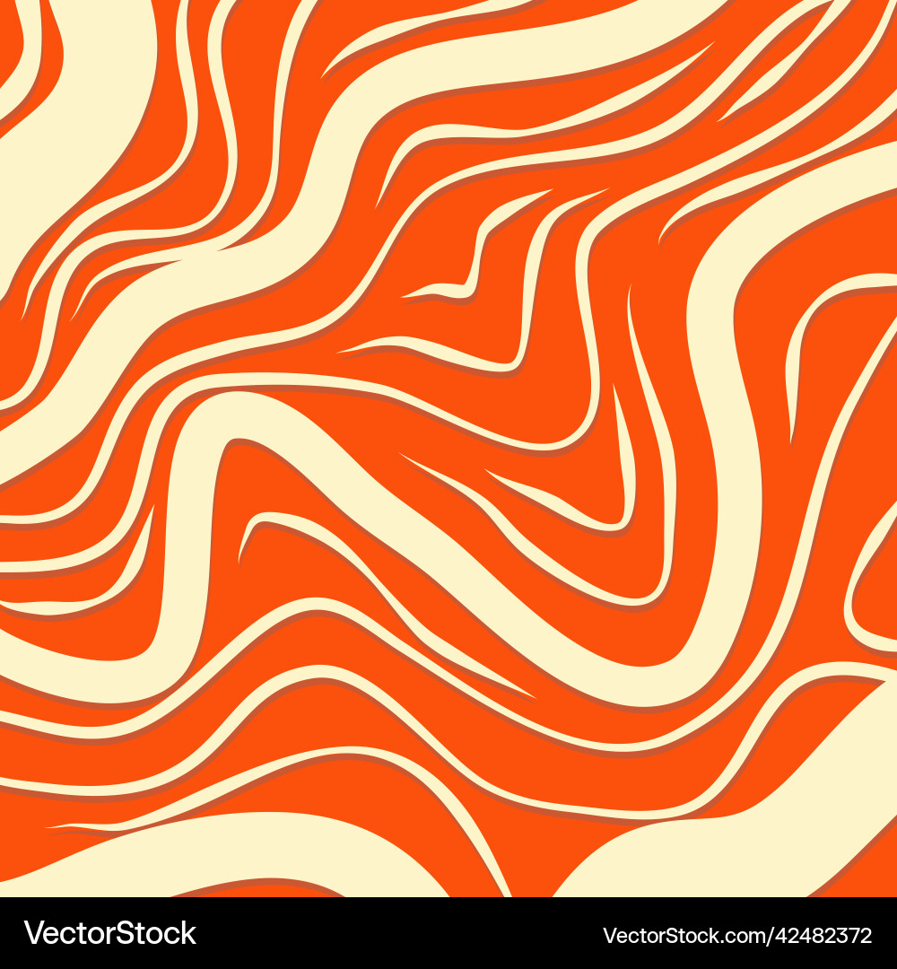 Groovy poster y2k retro background for print Vector Image