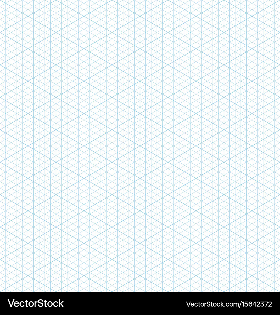 Isometric Grid Graph Paper Vector Image
