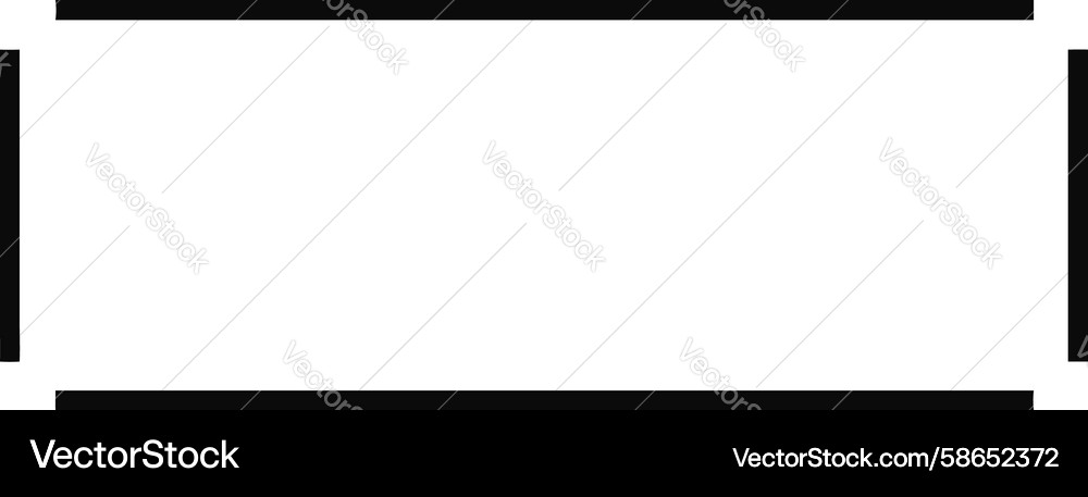 Open Top Rectangular Frame Vector Image