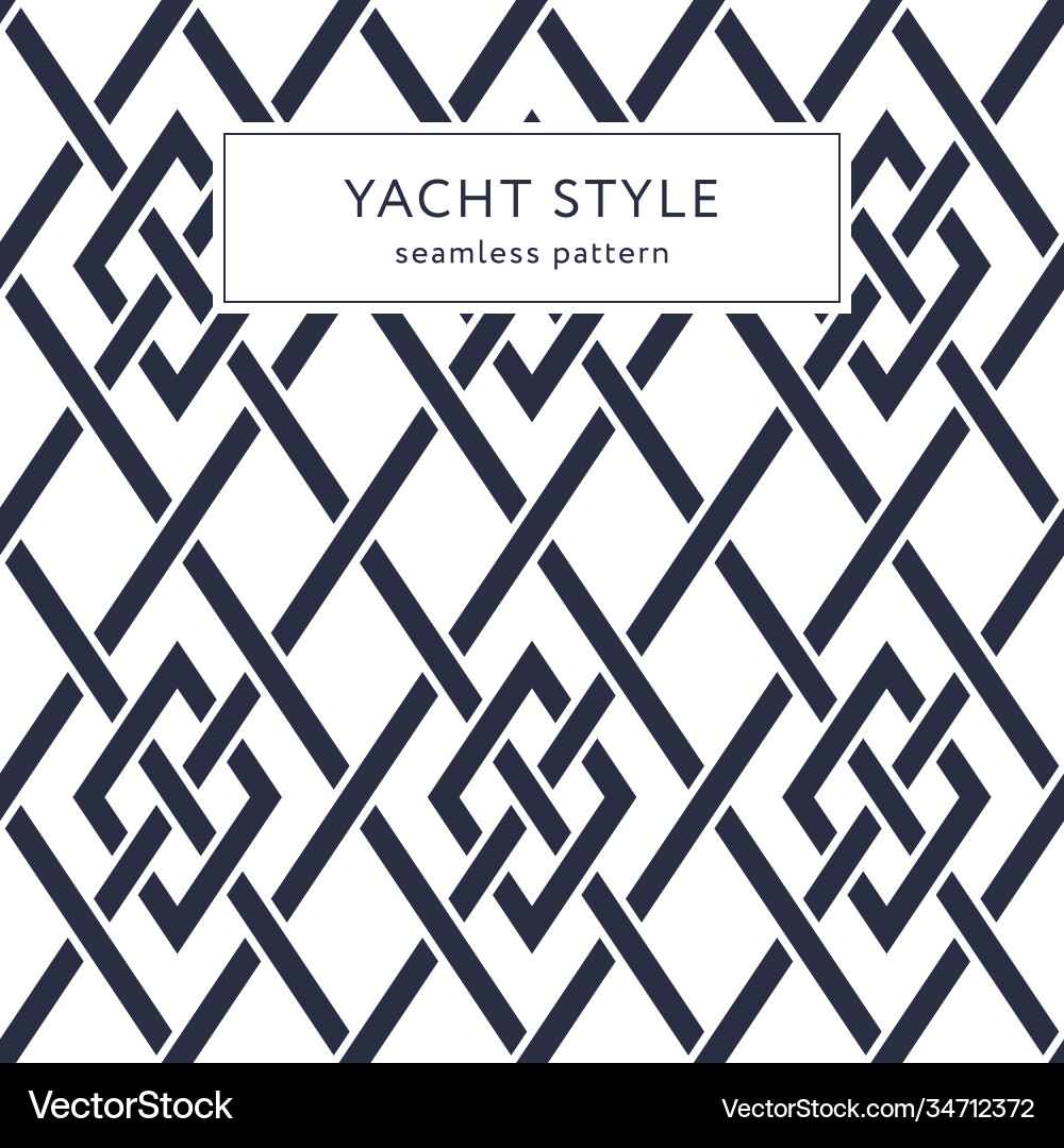 Seamless pattern with crossing lines and rhombi Vector Image