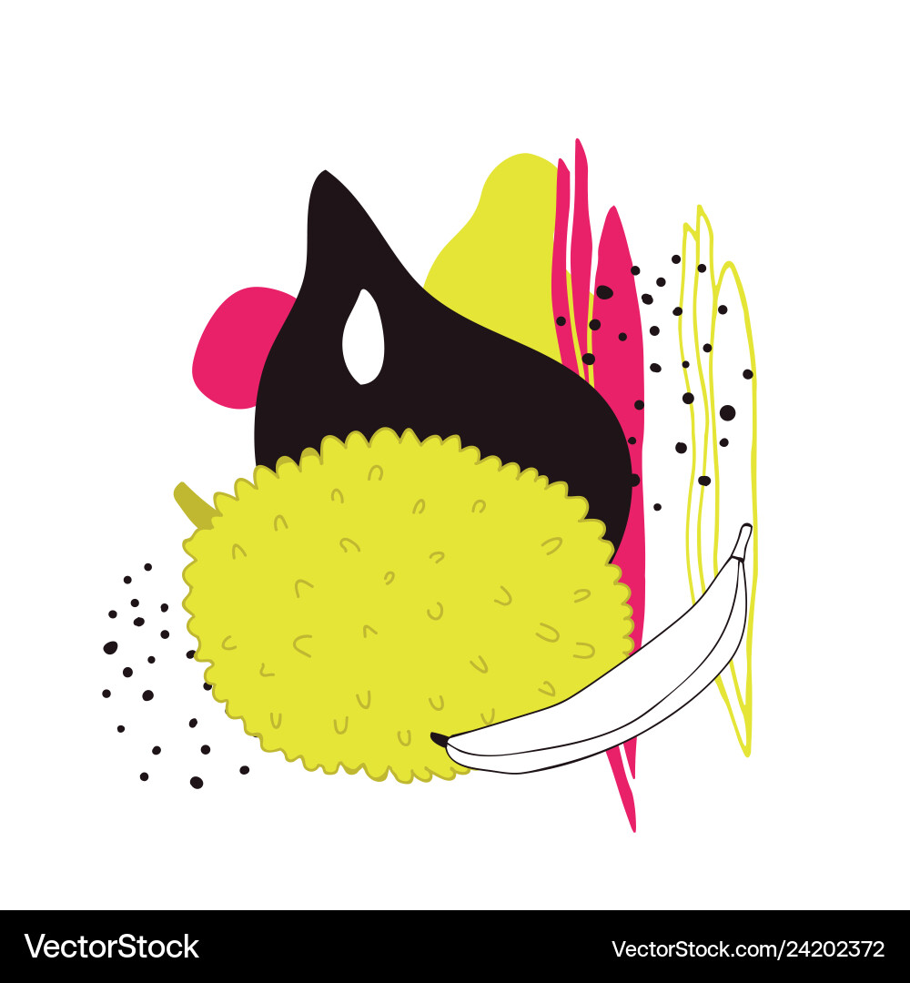 Stylish background with abstract hand drawn design vector image