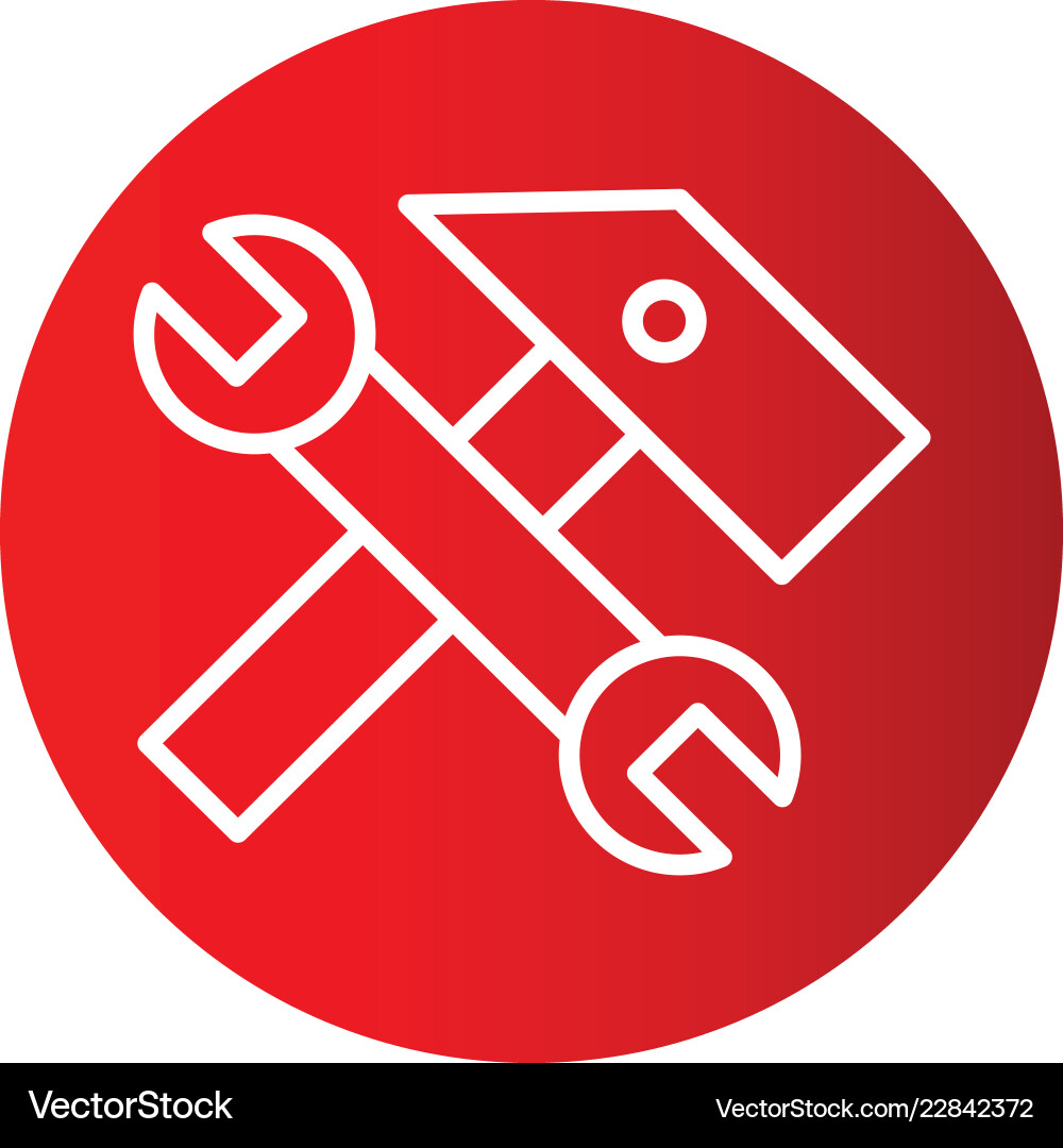 Tools icon in creative design with elements Vector Image
