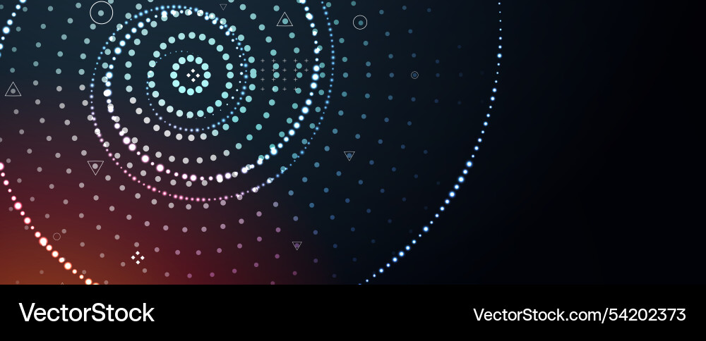 Abstract digital cloud computing technology Abstract digital cloud computing technology vector image