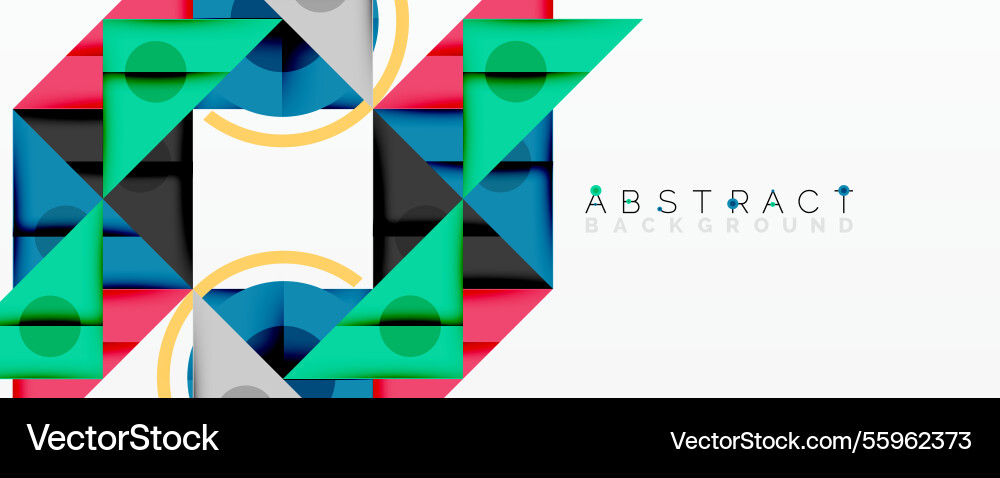 Abstract geometric composition with overlapping Abstract geometric composition with overlapping vector image