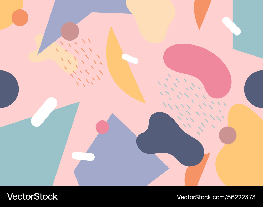 Abstract pastel pattern with playful shapes Abstract pastel pattern with playful shapes vector image