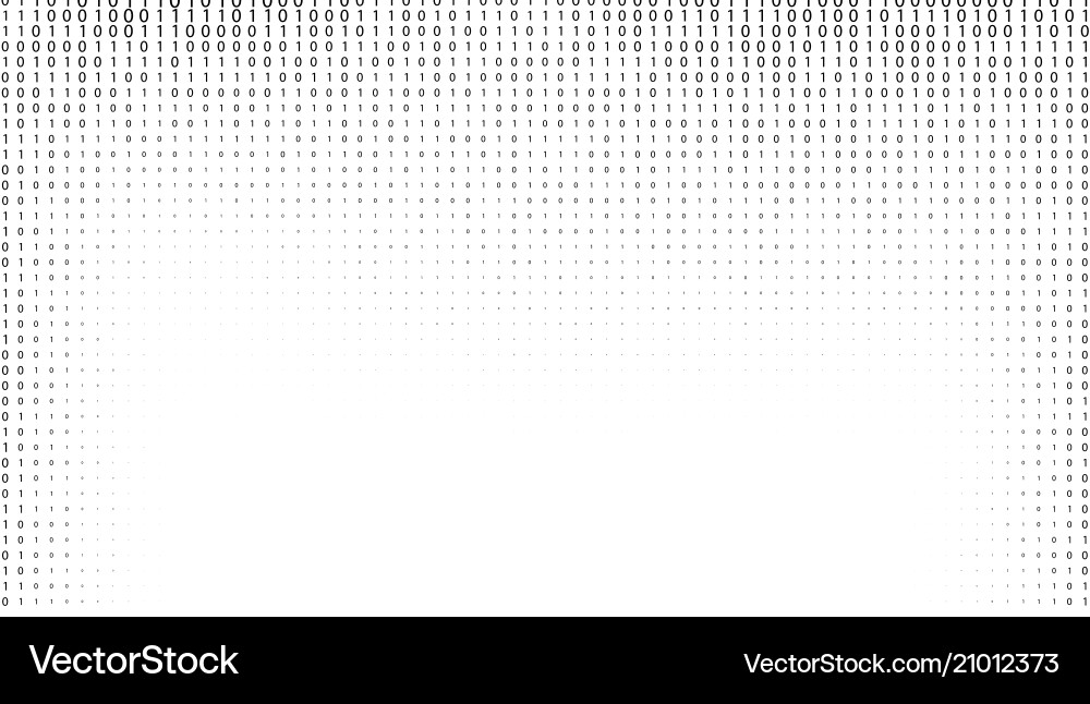 Gradient binary code digits background Gradient binary code digits background vector image