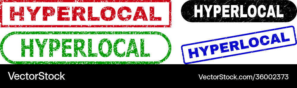 Hyperlocal rectangle watermarks with unclean Vector Image
