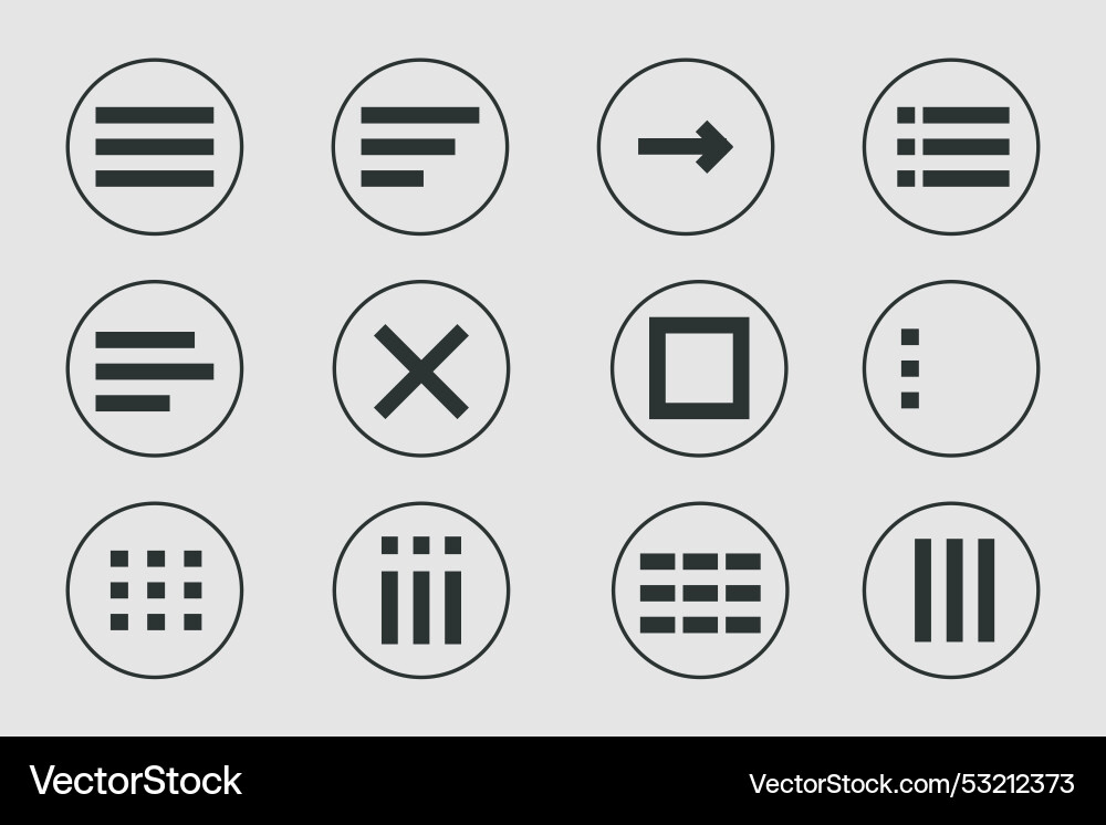 Menu for apps and web hamburger dropdown Menu for apps and web hamburger dropdown vector image