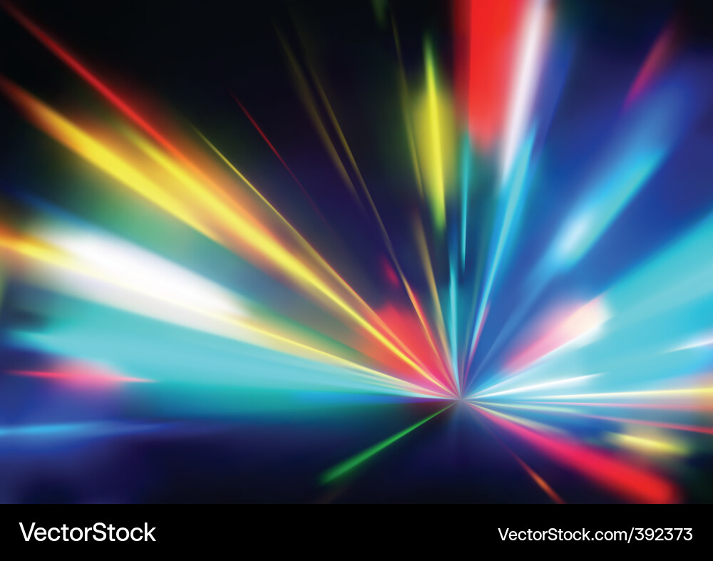 Neon Light Rays Abstract Background vector image