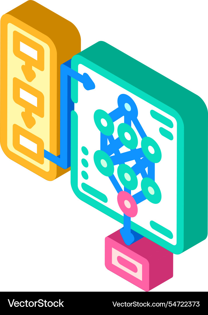 Neural network diagram natural language processing Neural network diagram natural language processing vector image