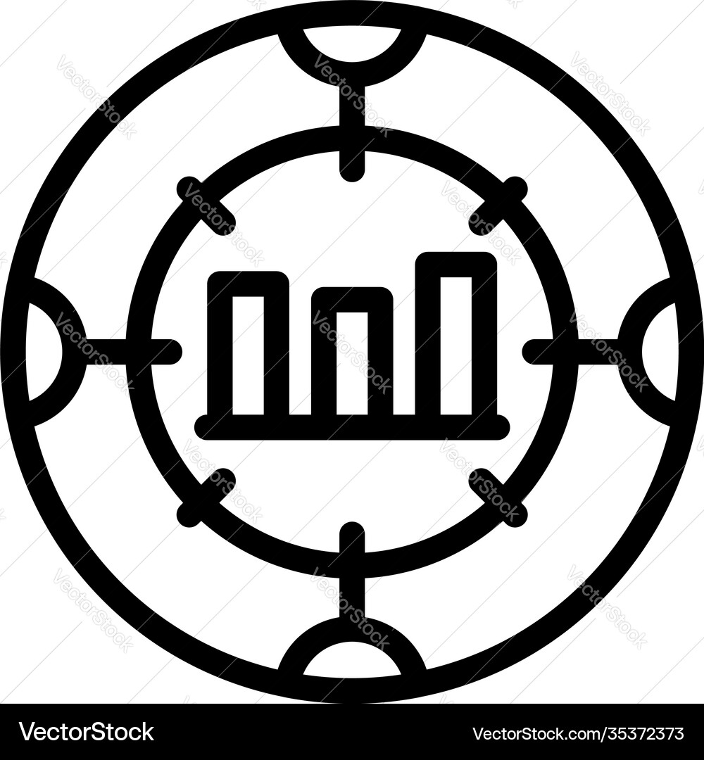 Problem results icon outline style Problem results icon outline style vector image