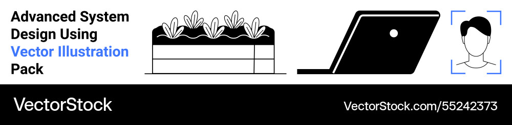System design elements featuring circuit layers System design elements featuring circuit layers vector image