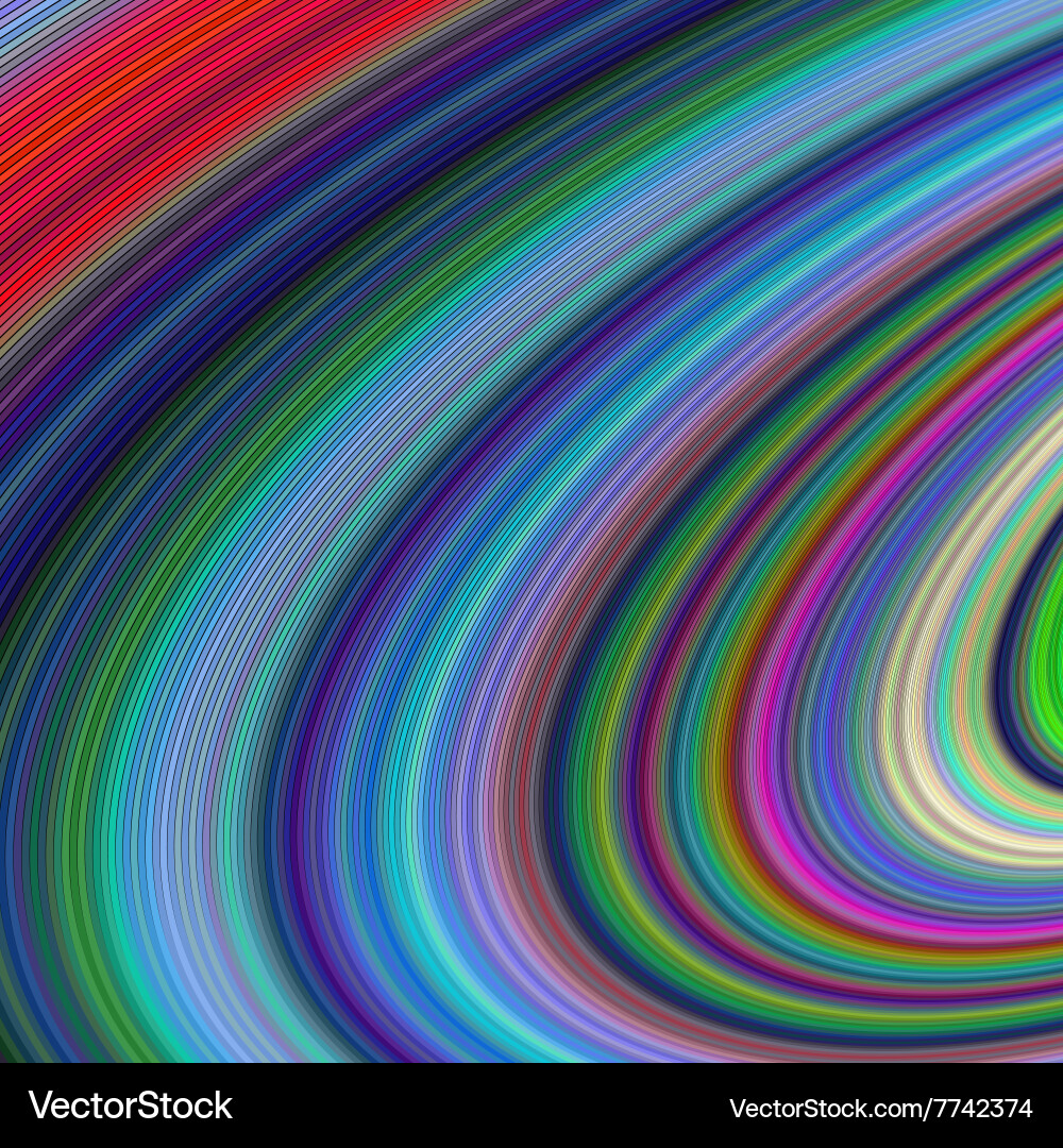 Abstract ellipse fractal stripe design Vector Image