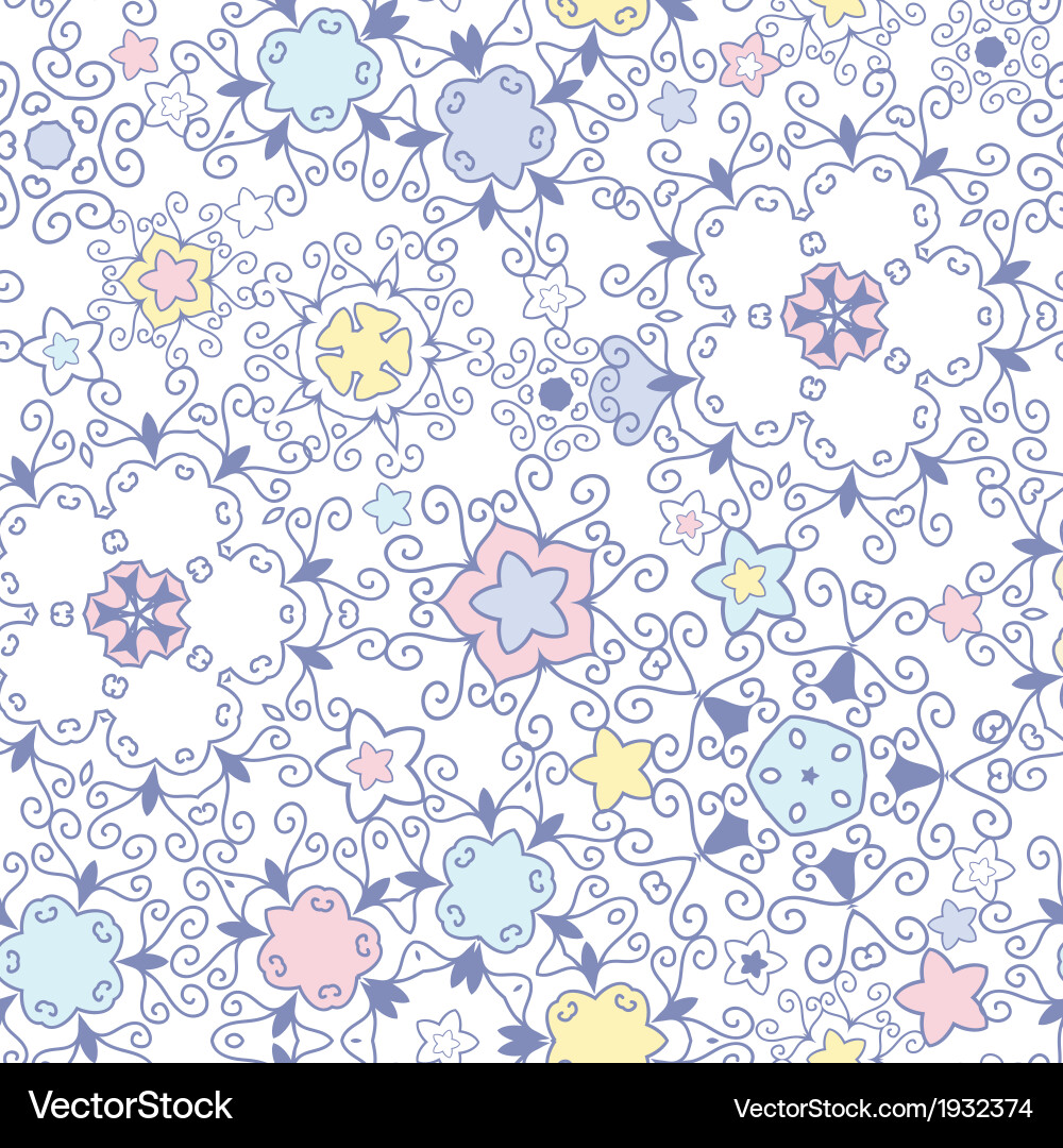 Abstract Swirls Seamless Pattern Vector Image