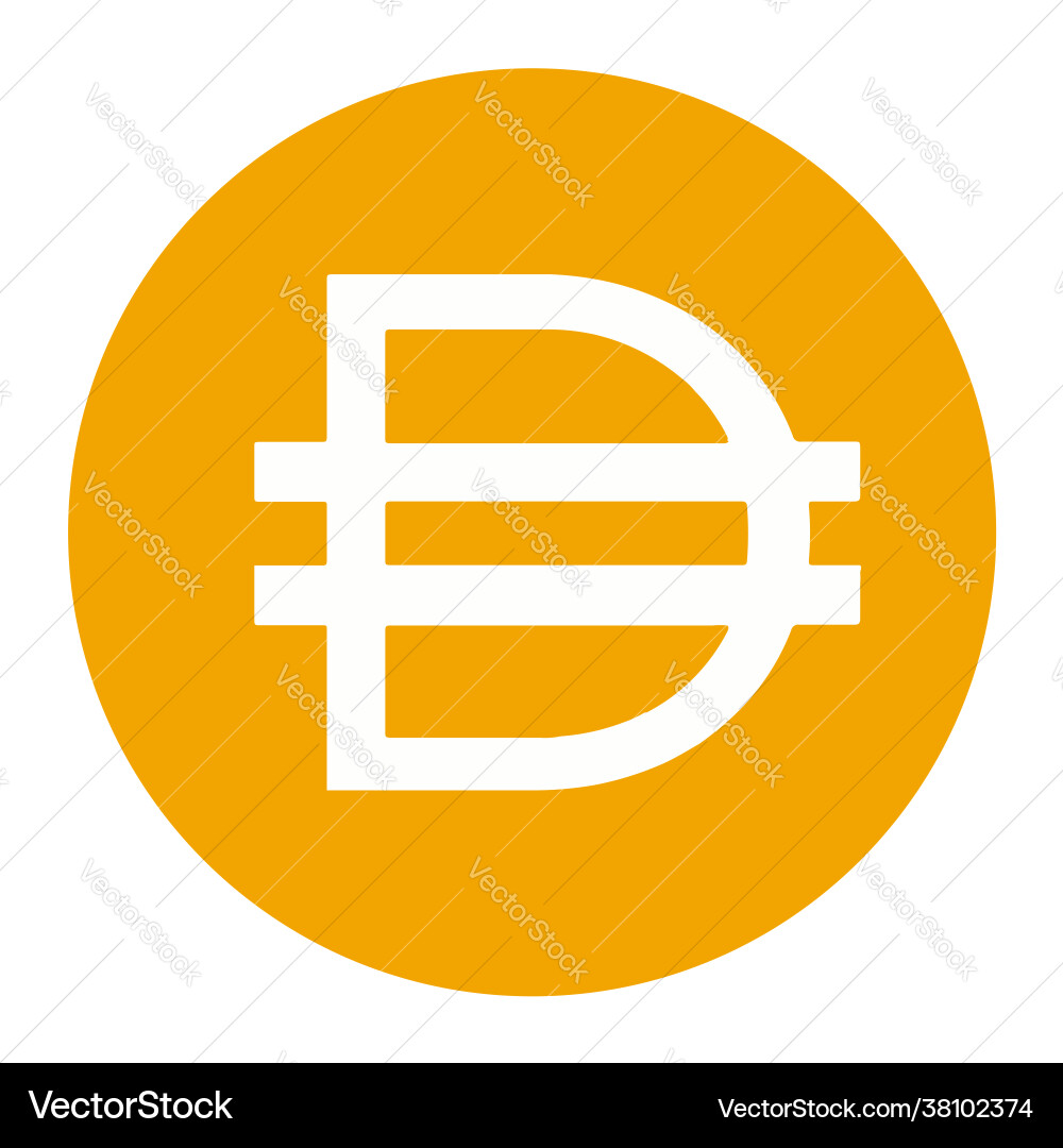 Dai token symbol cryptocurrency logo coin icon – Royalty-Free Vector |  VectorStock