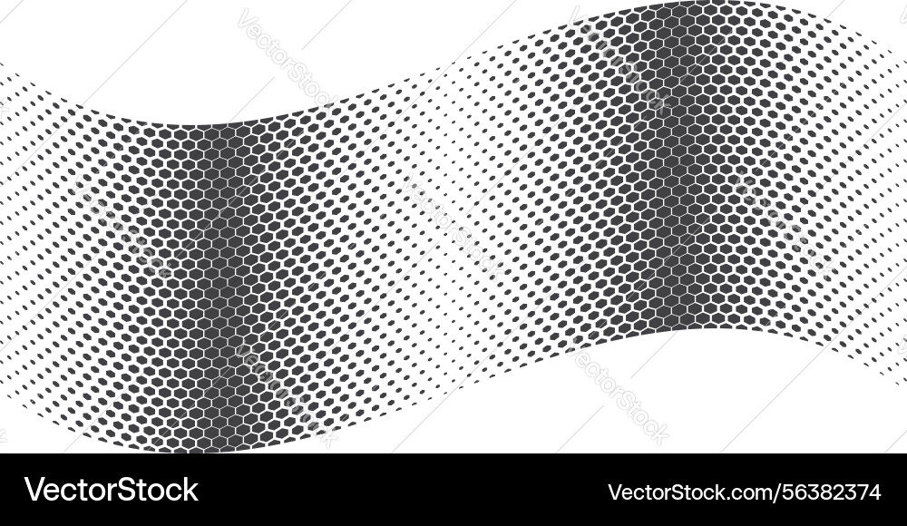 Halftone hexagonal abstract geometric background Halftone hexagonal abstract geometric background Vector Image