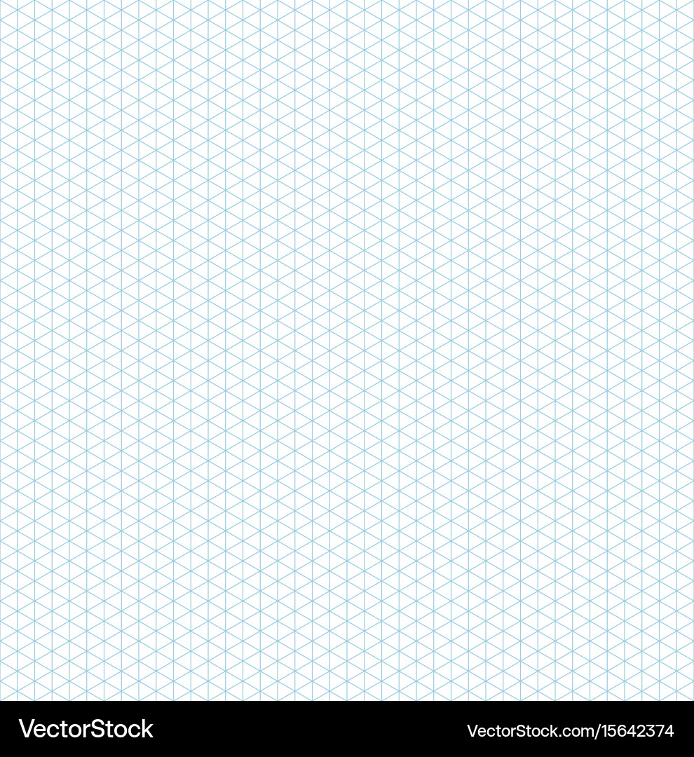 Isometric Grid Paper Seamless Pattern vector image