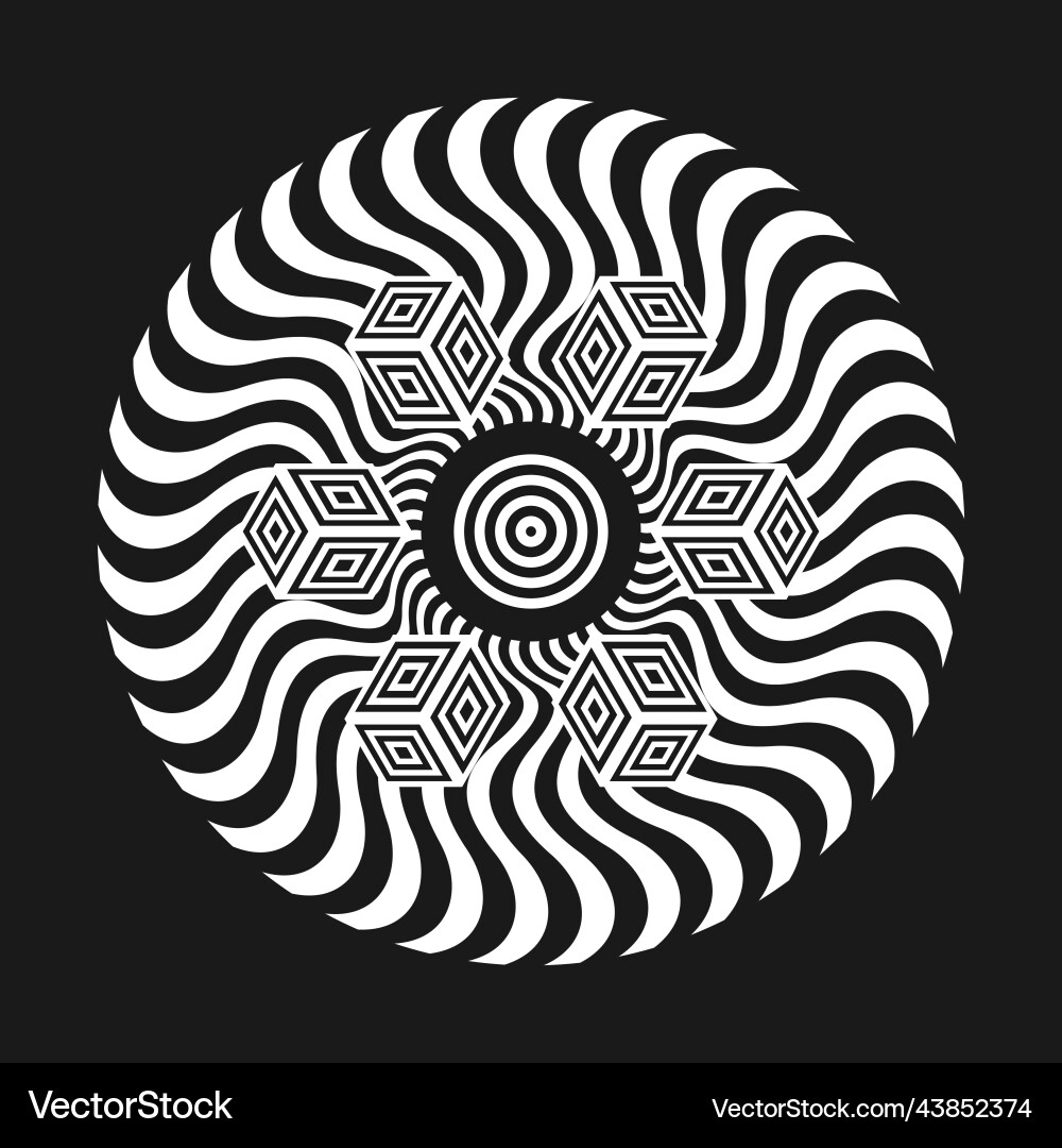 Modern background with abstract elements vector image
