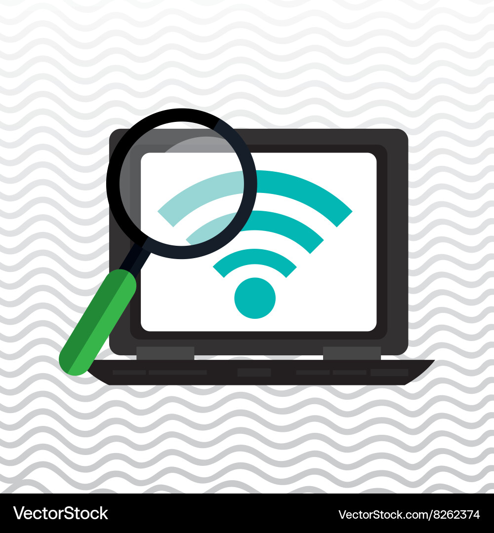Portable computer design vector image