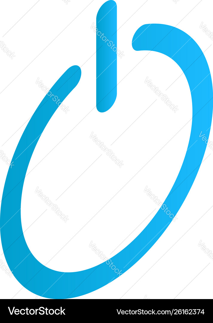 Power off button icon isometric style Power off button icon isometric style Vector Image