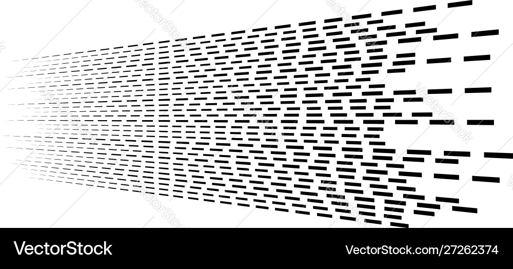 Random 3d dashed lines in perspective segmented Random 3d dashed lines in perspective segmented vector image