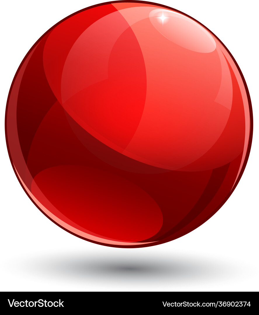 Shiny gloss red map pointer icon Shiny gloss red map pointer icon Vector Image
