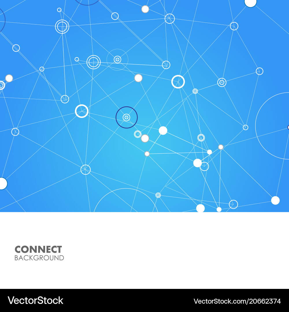 Structure molecule and communication science Structure molecule and communication science vector image
