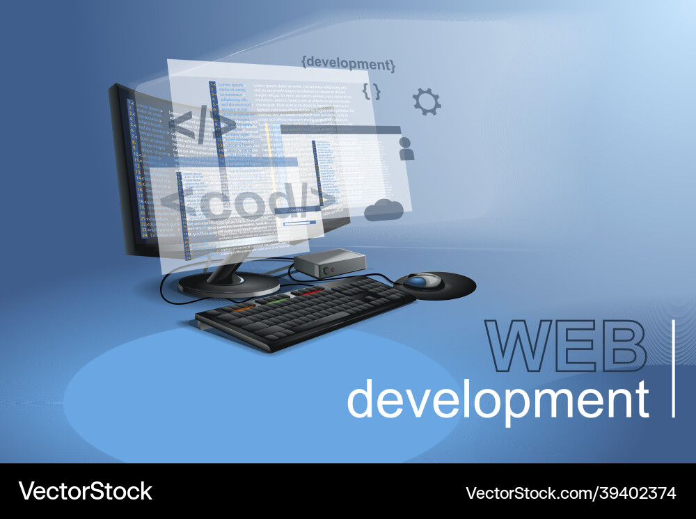 Web-Entwicklung von Anwendungen und Programmen Web-Entwicklung von Anwendungen und Programmen vektorbild